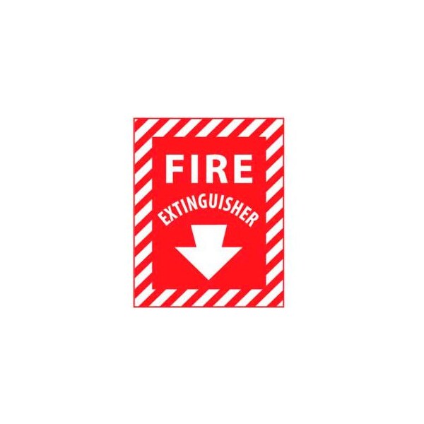 National Marker Co Fire Safety Sign - Fire Extinguisher - Plastic FXPSER - main